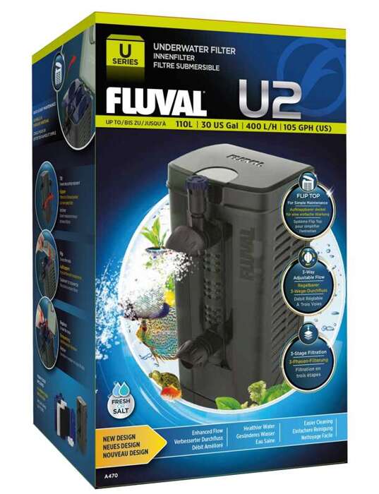 Fluval filtr wewnętrzny U2 45-110L