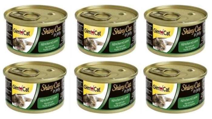 GIMCAT ShinyCat kurczak z jagnięciną w galaretce 6x70g