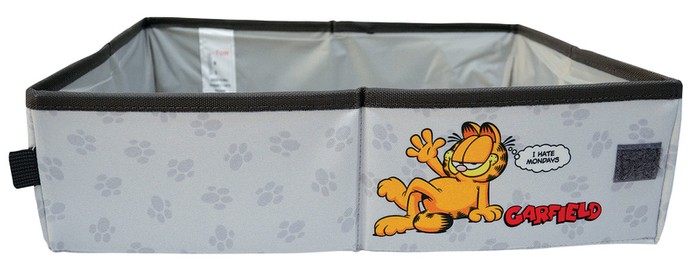 Garfield kuweta turystyczna składana szara 39x29,5x10cm