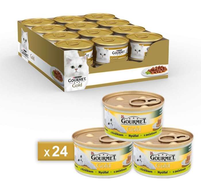 Gourmet Gold mus z królikiem 24x85g