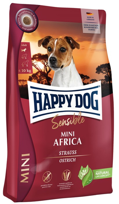 Happy Dog Sensible Mini Africa ze strusiem 4kg