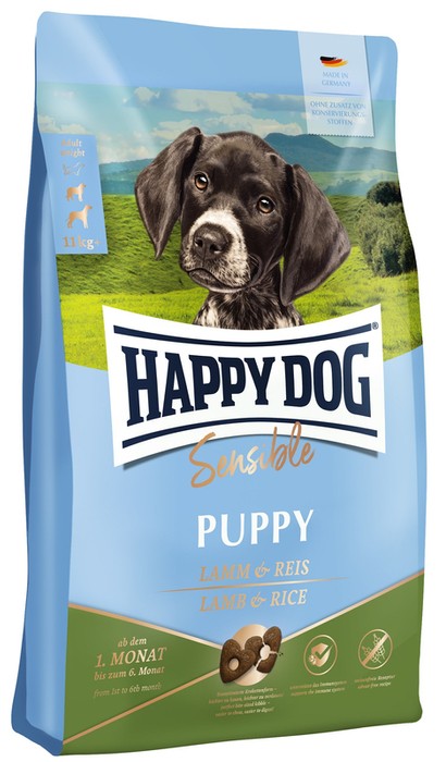 Happy Dog Sensible Puppy z jagnięciną i ryżem 10kg