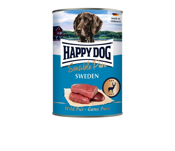 Happy Dog Sensible Pure Sweden z dziczyzną 400g