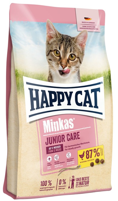 HappyCat Minkas Junior Care z drobiem 1,5kg