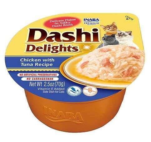 Inaba Cat Dashi Delights kurczak i tuńczyk 70g