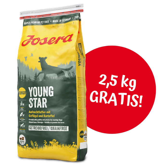 Josera Youngstar 12,5kg + 2,5kg