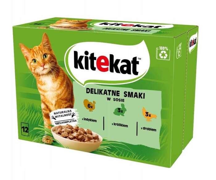 Kitekat Delikatne Smaki w sosie 12x85g