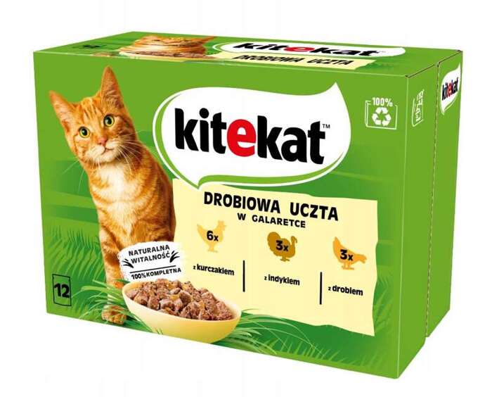 Kitekat Drobiowa Uczta w galaretce 12x85g