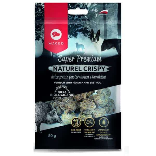 Maced Premium Naturel Cripsy dziczyzna 80g