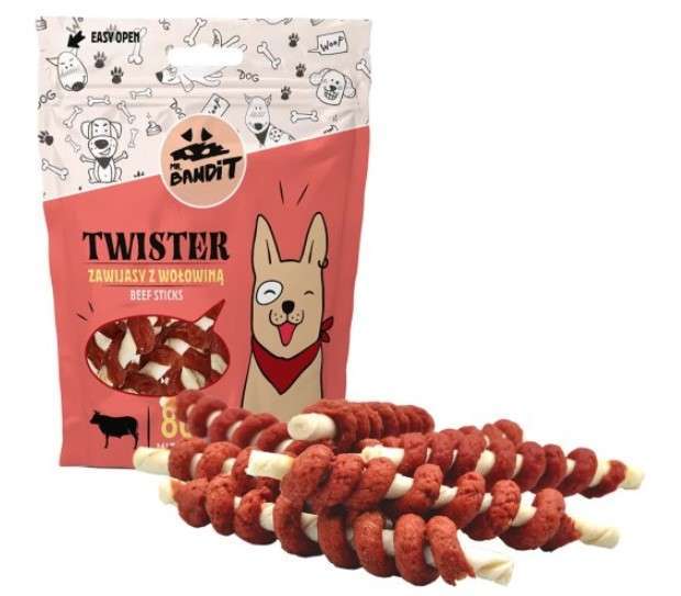 Mr. Bandit Twister zawijas z wołowiną 500g