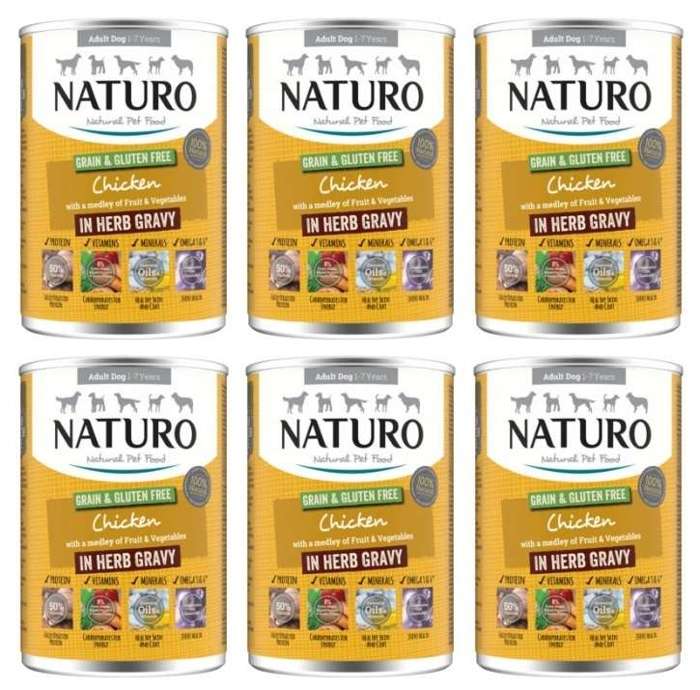 Naturo Grain Gluten Free kurczak 6x390g