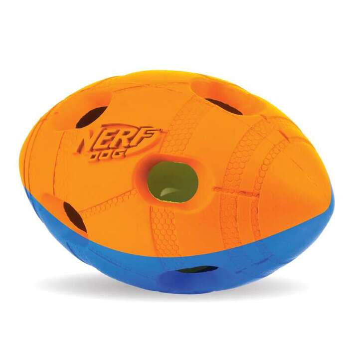 NerfDog świecąca piłka footballowa mała 10,16cm