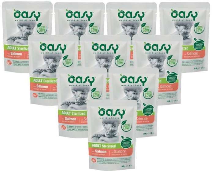 OASY Lifestage Sterilized Łosoś 12x85g