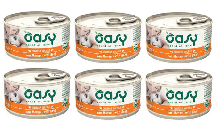 OASY Mousse Adult mus z wołowiny 6x85g