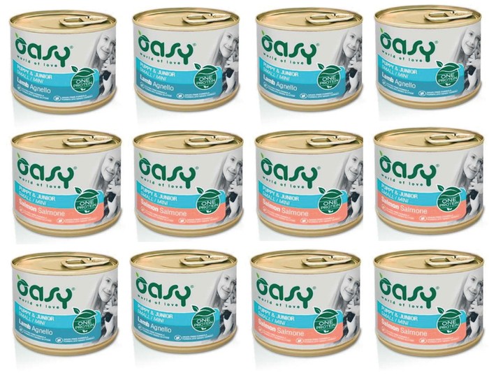 OASY Oneprotein Puppy Mini Mix Smaków 12x200g