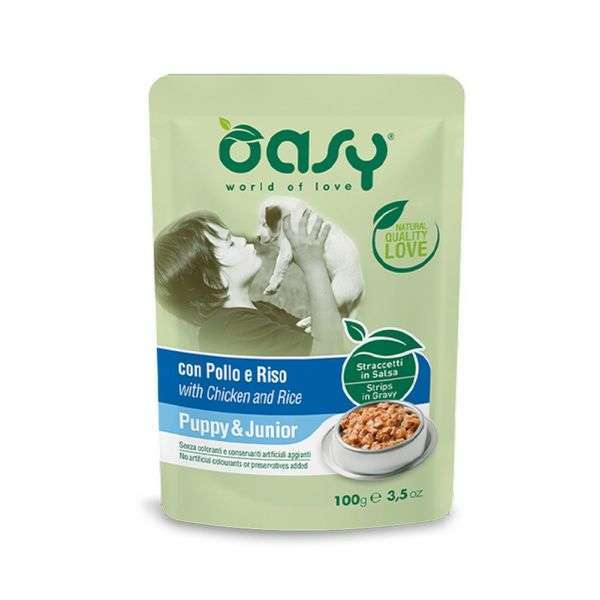 Oasy Strips Puppy & Junior z kurczakiem i ryżem 12x100g