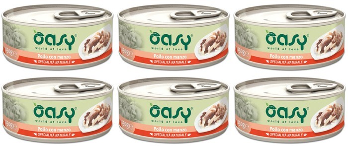 Oasy kurczak z wołowiną 6x70g