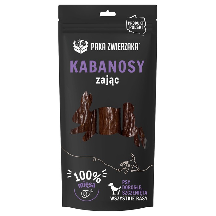 Paka Zwierzaka kabanosy z zająca 3szt. 80g