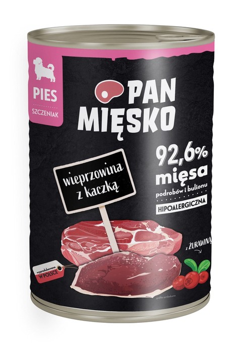 Pan Mięsko Junior z wieprzowiną i kaczką 400g