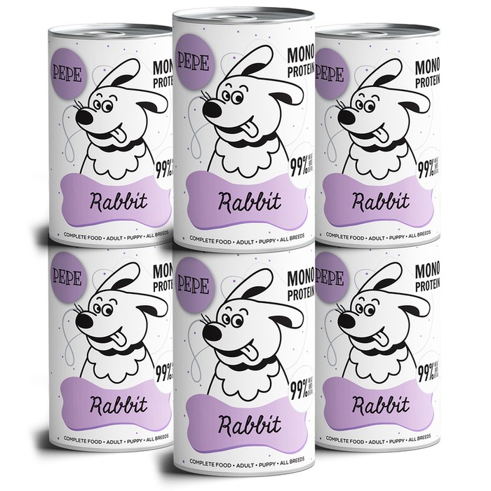 Pepe Monoprotein Rabbit 6x400g