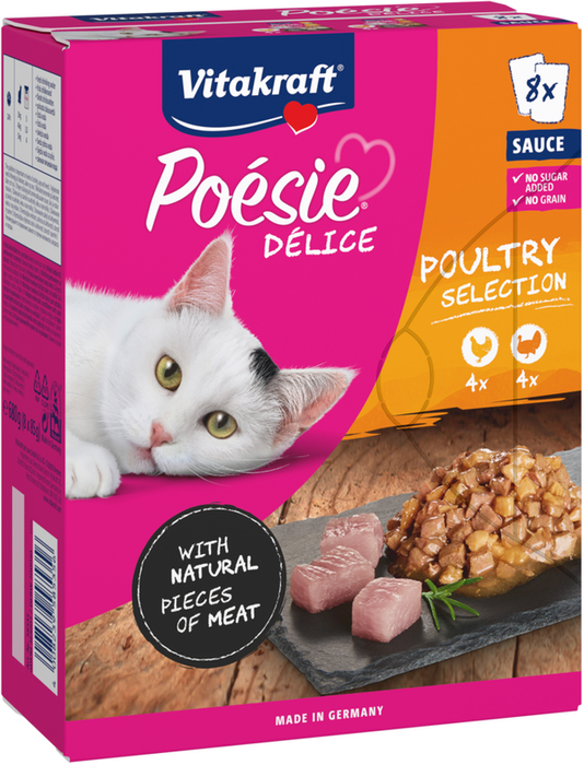 Poesie Poultry Selection mix w sosie 8x85g