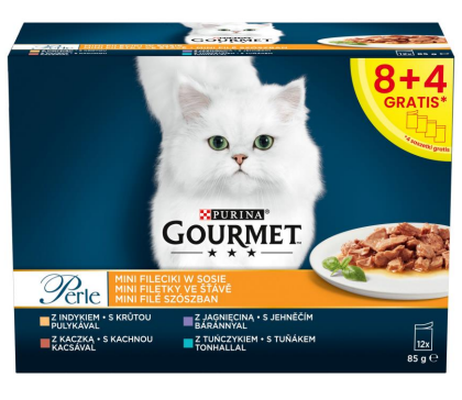 Purina Gourmet Perle Mix Smaków 8+4x85g