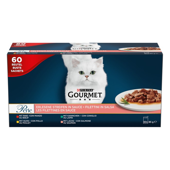 Purina Gourmet Perle filety w sosie MIX 60x85g