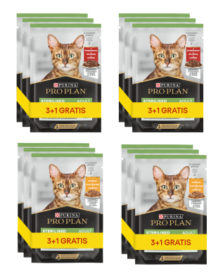 Purina ProPlan Sterilised  Mix Smaków 16x85g 