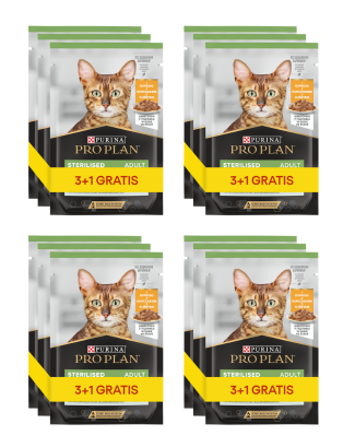 Purina ProPlan Sterilised z kurczakiem 16x85g