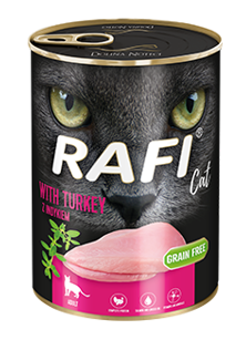 Rafi Cat Adult z indykiem 12x400g 