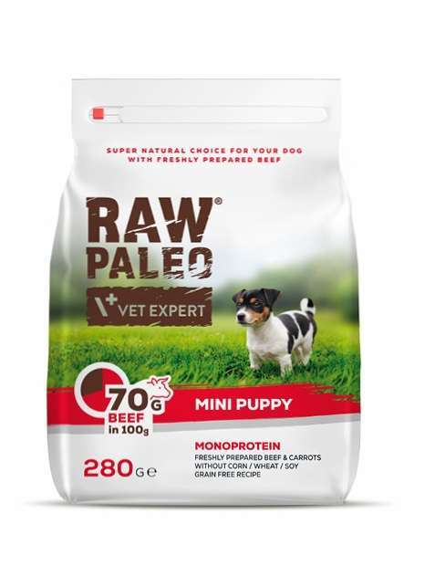 Raw Paleo Mini Puppy wołowina 2,5kg