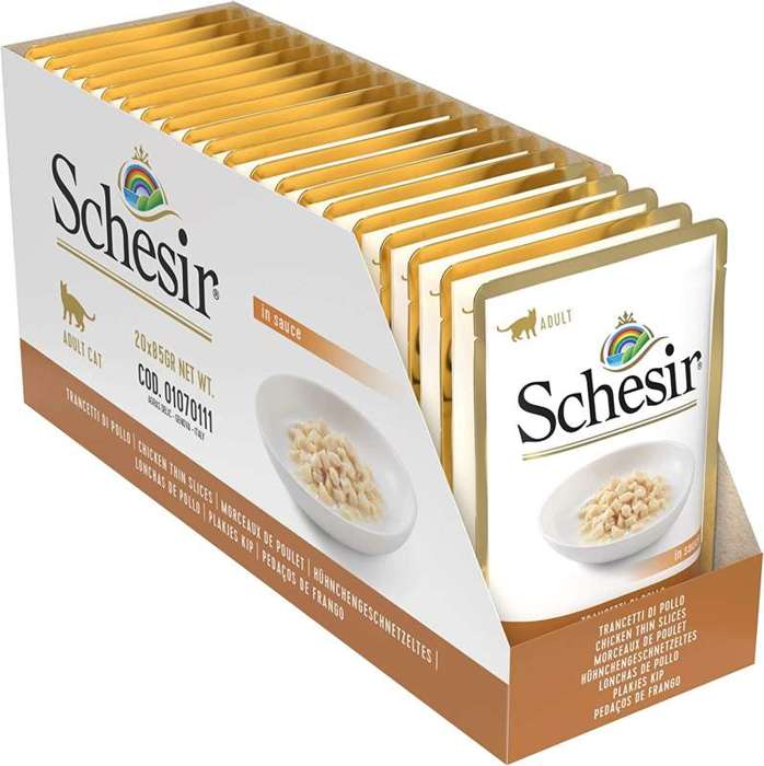 SCHESIR paseczki z kurczaka w sosie 20x85g