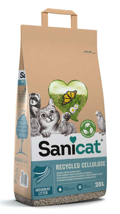 Sanicat Recycled Celulose żwirek 20l