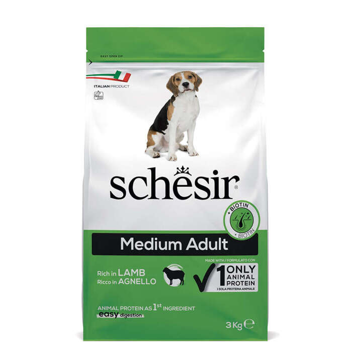 Schesir Suchy Pies Medium Adult Jagnięcina 3kg