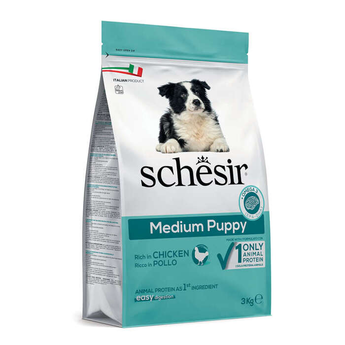 Schesir Suchy Pies Medium Puppy Kurczak 3kg