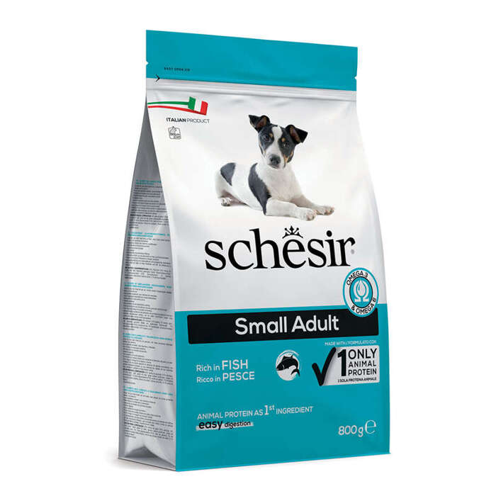 Schesir Suchy Pies Small Adult Ryba 800g