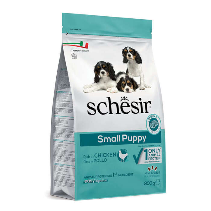 Schesir Suchy Pies Small Puppy Kurczak 800g