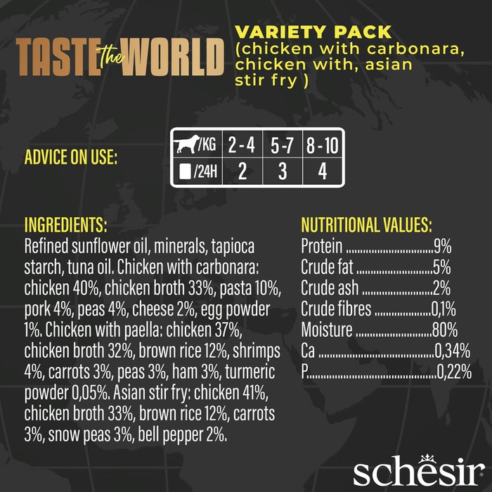 Schesir Taste The World Filety Variety Pack 6x150g