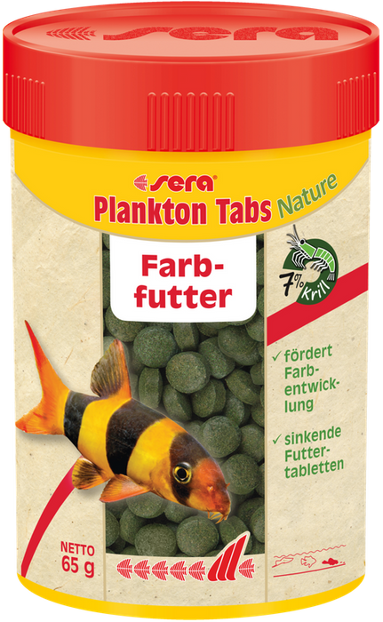 Sera Plankton Tabs Nature 100 ml pokarm wybarwiający w tabletkach