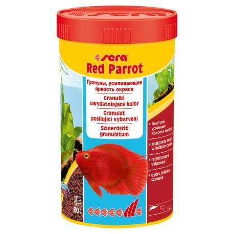 Sera Red Parrot 250 ml granulat pokarm wybarwiający