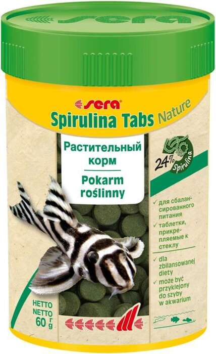 Sera Spirulina Tabs Nature 100 ml pokarm roślinny