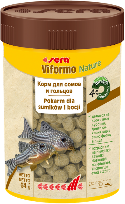 Sera Viformo Nature 100 ml tabl. pokarm dla bocji i ryb sumokszt.ałtnych