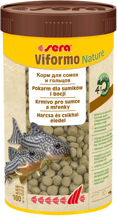 Sera Viformo Nature 250 ml, tabl. pokarm dla bocji i ryb sumokszt.ałtnych