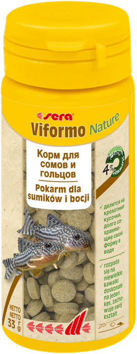 Sera Viformo Nature 50 ml tabl. pokarm dla bocji i ryb sumokszt.ałtnych