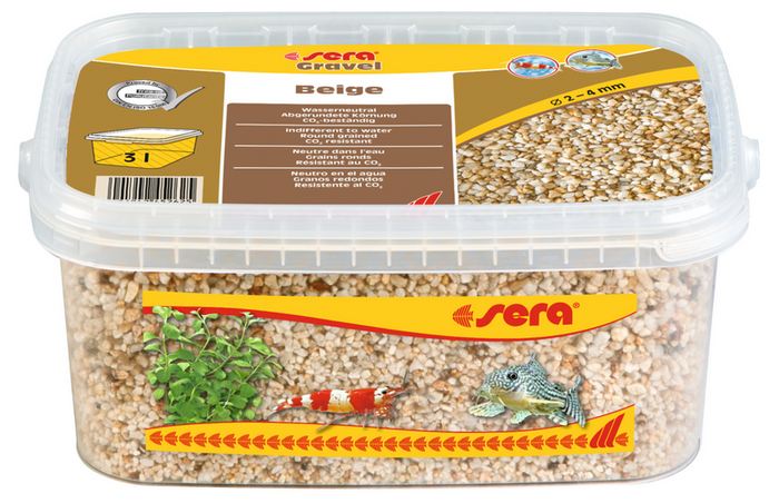 Sera Żwirek do akwarium Gravel Beige 2 - 4 mm 3 l beżowy