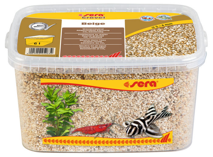 Sera Żwirek do akwarium Gravel Beige 2 - 4 mm 6 l beżowy