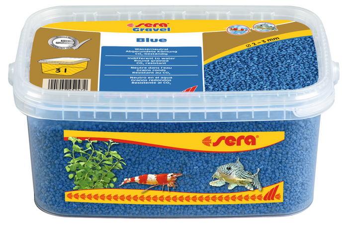 Sera Żwirek do akwarium Gravel Blue 2 - 3 mm 3 l niebieski