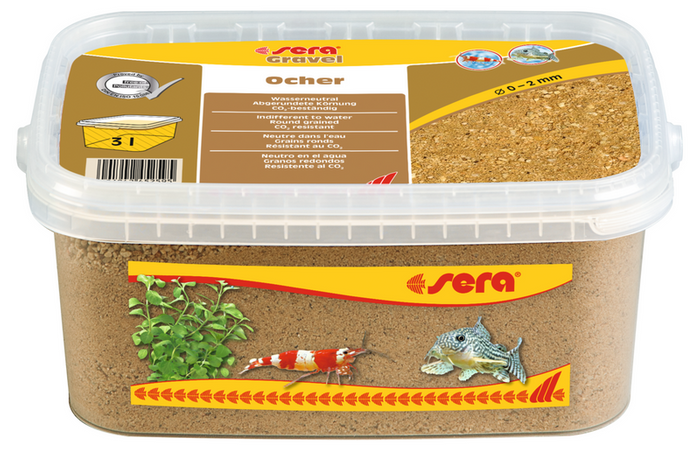 Sera Żwirek do akwarium Gravel Ocher 0 - 2 mm 3 l ochra