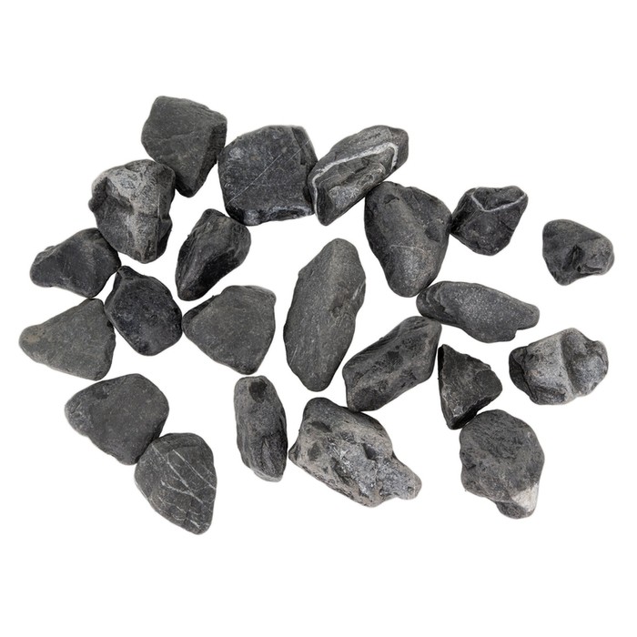 TerraNatura Kamienie kruszone Tumbled Black 20-30 mm  do akwarium terrarium 10 kg/opak.