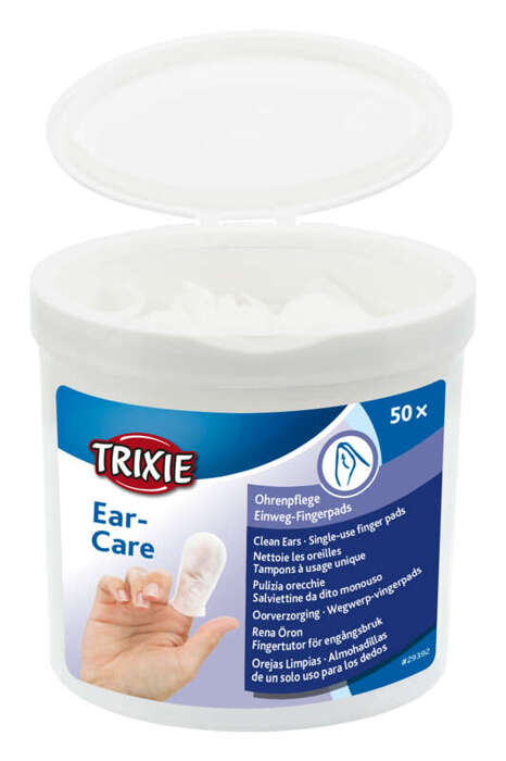 Trixie Ear Care czyste uszy nakładki na palce 50szt.